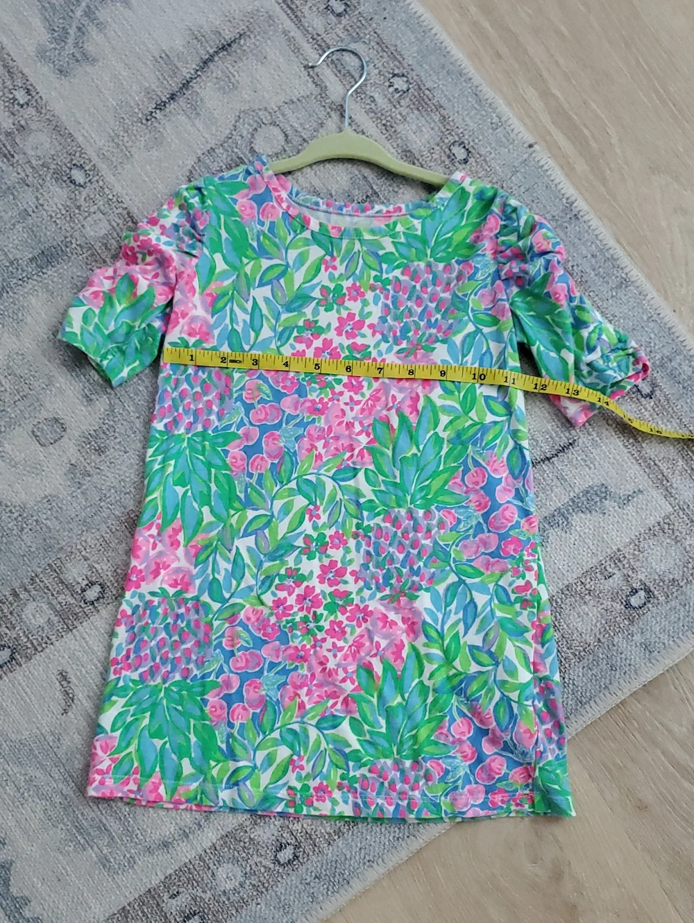 Lilly Pulitzer Girls' Mini Belden T-Shirt Dress Multi A Cherry On Top SzS (4-5)